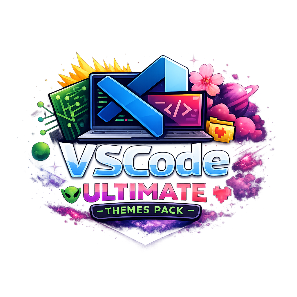 Ultimate VSCode Themes & Icons Pack - 50+ Professional Themes with 11 Icon Sets